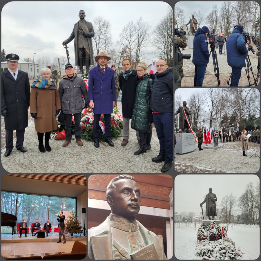 odsłoniecie pomnik generał Sosnkowskiego w sulejówku